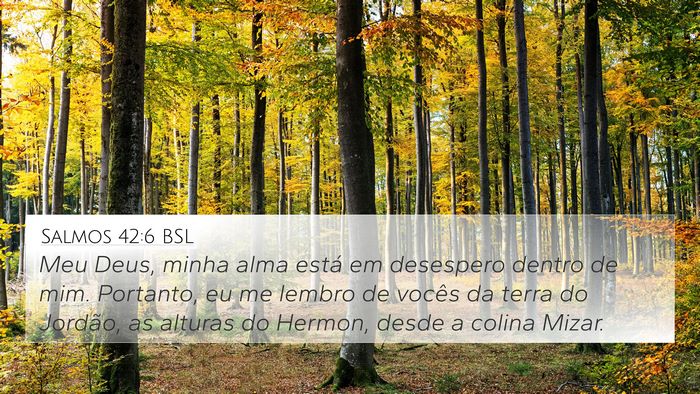 Salmos 42:6 BSL Bible Verse Image