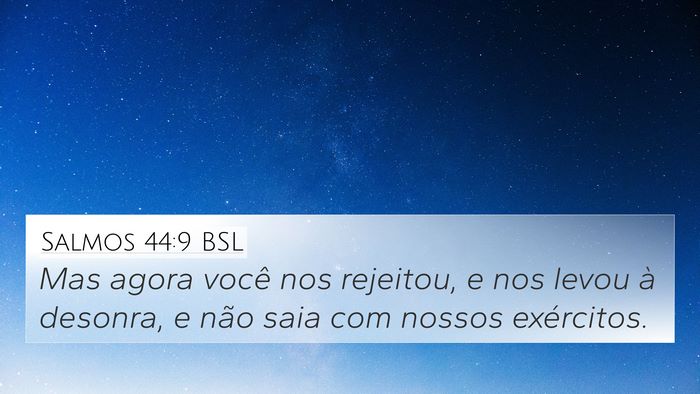 Salmos 44:9 BSL Bible Verse Image
