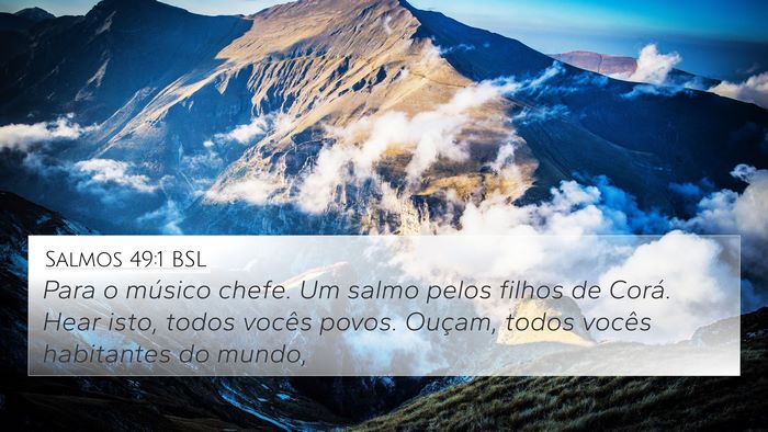 Salmos 49:1 BSL Bible Verse Image