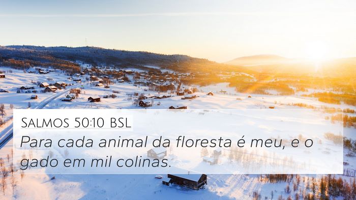 Salmos 50:10 BSL Bible Verse Image