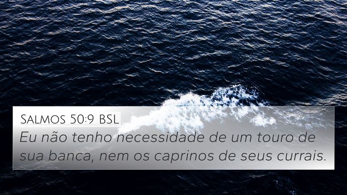 Salmos 50:9 BSL Bible Verse Image