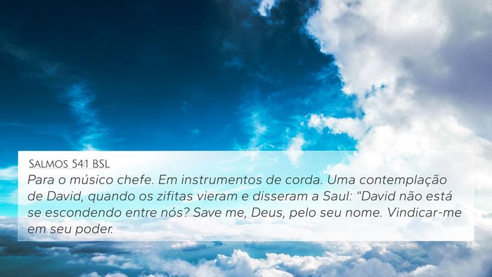 Salmos 54:1 BSL Bible Verse Image
