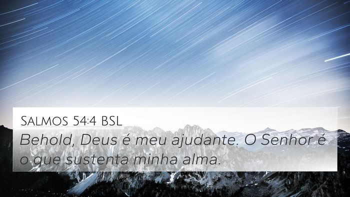 Salmos 54:4 BSL Bible Verse Image