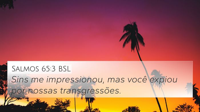 Salmos 65:3 BSL Bible Verse Image