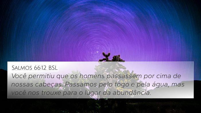 Salmos 66:12 BSL Bible Verse Image
