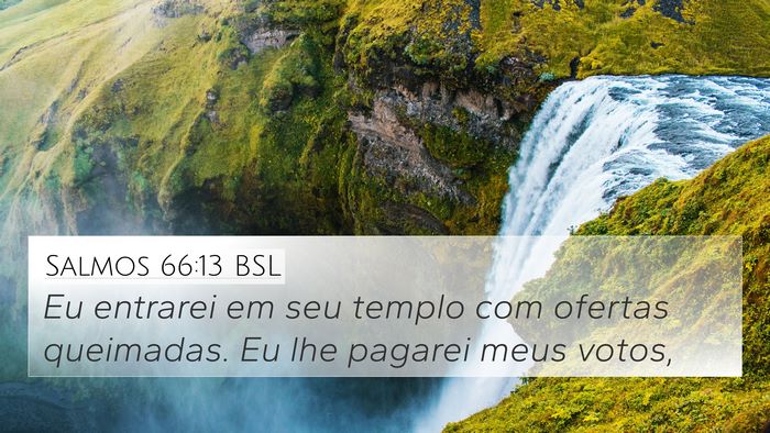 Salmos 66:13 BSL Bible Verse Image