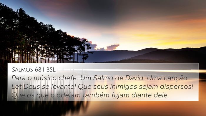 Salmos 68:1 BSL Bible Verse Image