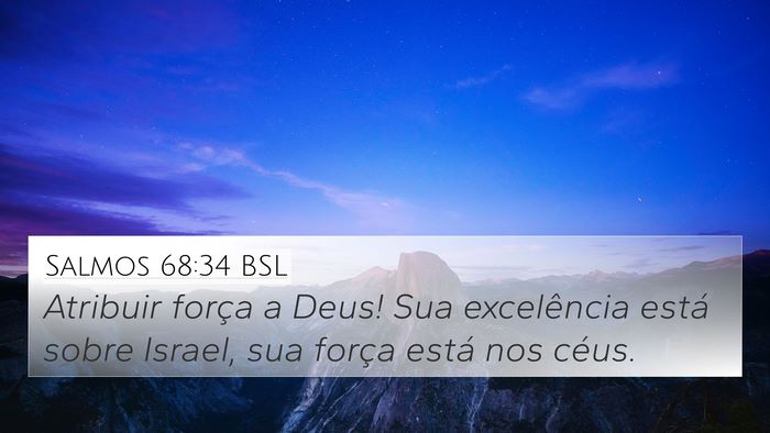 Salmos 68:34 BSL Bible Verse Image