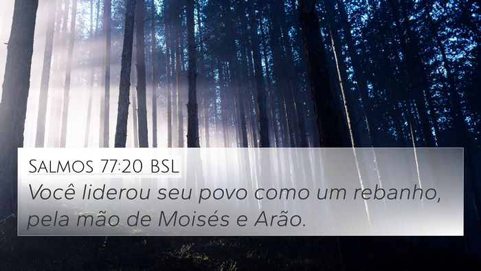 Salmos 77:20 BSL Bible Verse Image