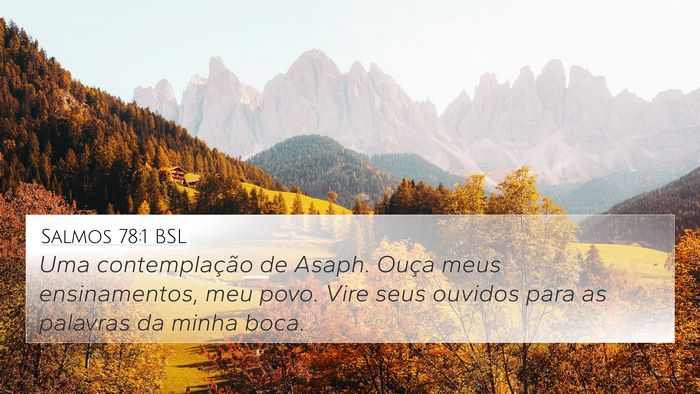 Salmos 78:1 BSL Bible Verse Image