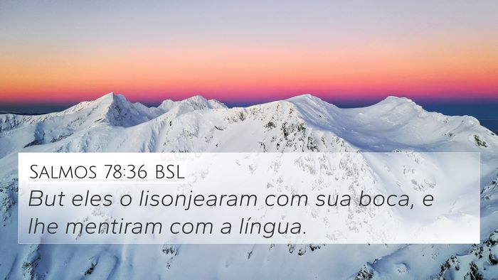 Salmos 78:36 BSL Bible Verse Image
