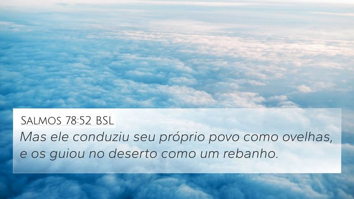 Salmos 78:52 BSL Bible Verse Image