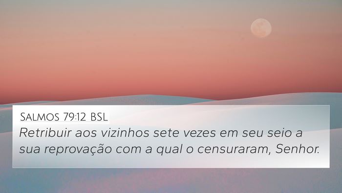 Salmos 79:12 BSL Bible Verse Image