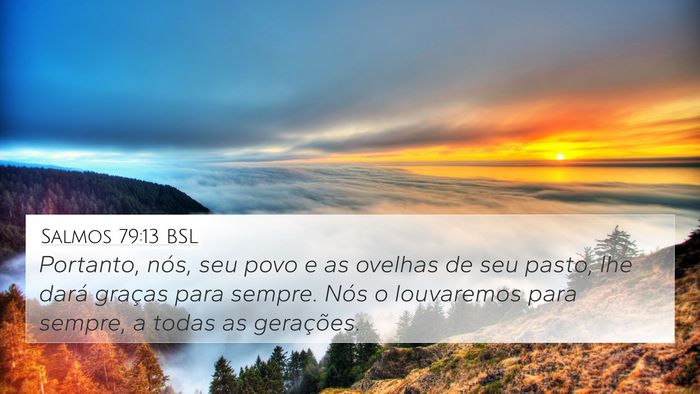 Salmos 79:13 BSL Bible Verse Image