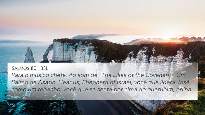 Salmos 80:1 BSL Bible Verse Image