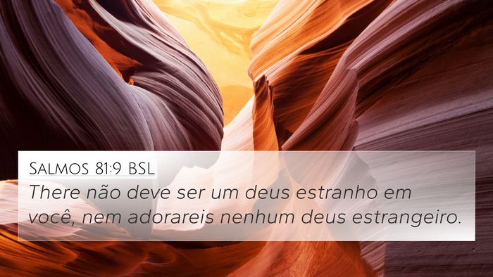 Salmos 81:9 BSL Bible Verse Image