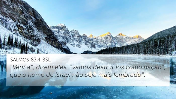 Salmos 83:4 BSL Bible Verse Image