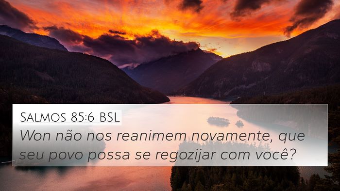 Salmos 85:6 BSL Bible Verse Image