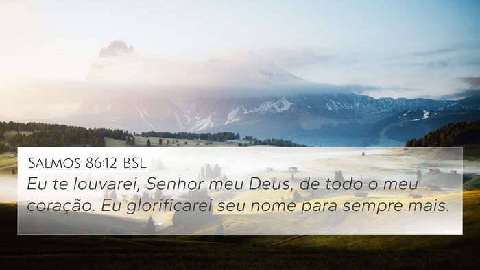 Salmos 86:12 BSL Bible Verse Image
