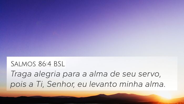 Salmos 86:4 BSL Bible Verse Image