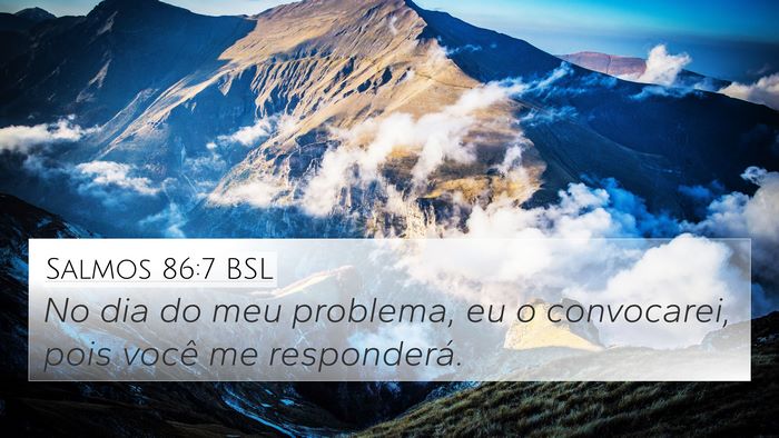 Salmos 86:7 BSL Bible Verse Image