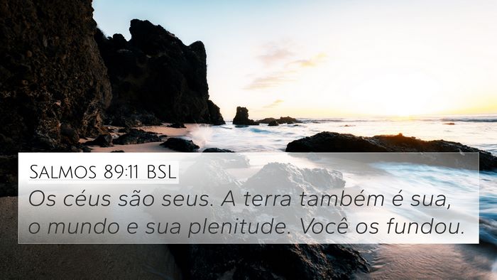 Salmos 89:11 BSL Bible Verse Image