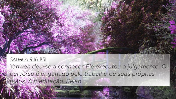 Salmos 9:16 BSL Bible Verse Image