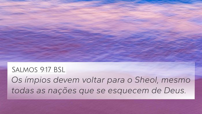 Salmos 9:17 BSL Bible Verse Image