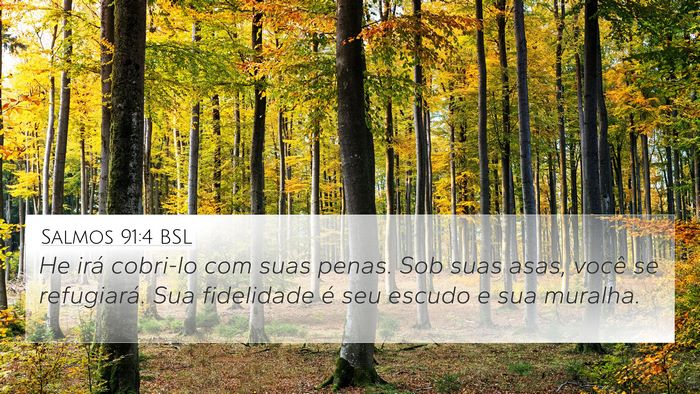 Salmos 91:4 BSL Bible Verse Image