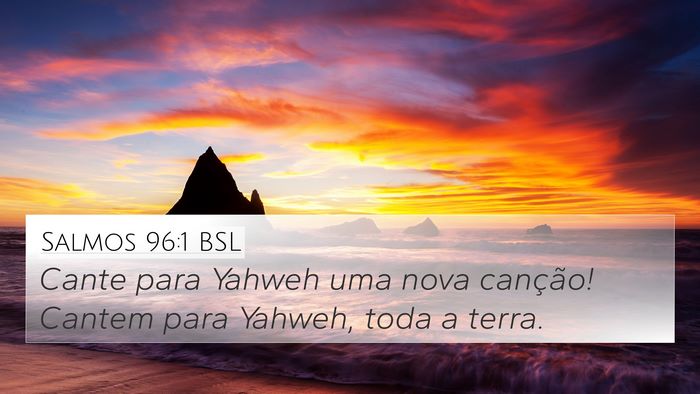 Salmos 96:1 BSL Bible Verse Image