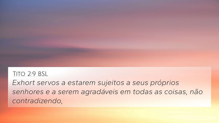 Tito 2:9 BSL Bible Verse Image