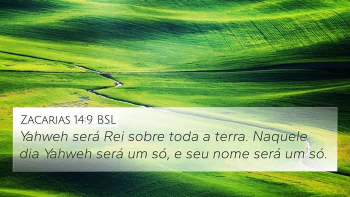 Zacarias 14:9 BSL Bible Verse Image