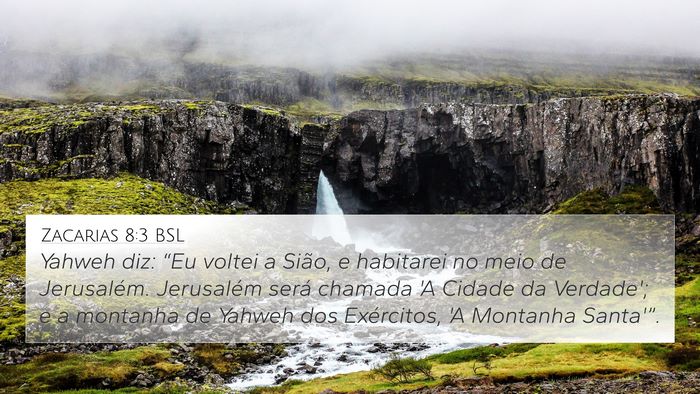Zacarias 8:3 BSL Bible Verse Image