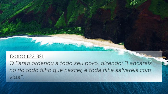 Êxodo 1:22 BSL Bible Verse Image