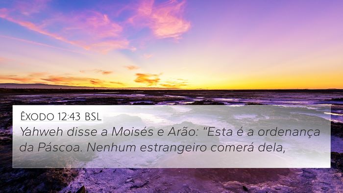 Êxodo 12:43 BSL Bible Verse Image