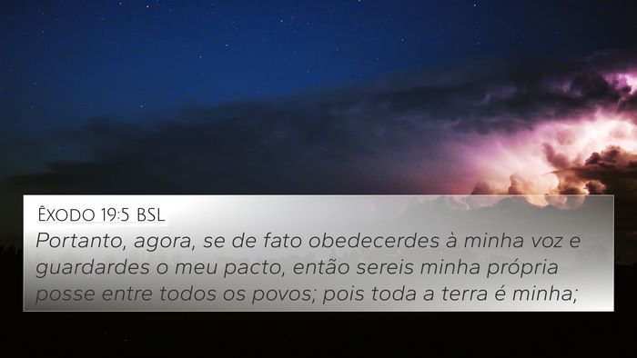 Êxodo 19:5 BSL Bible Verse Image