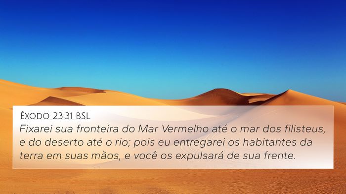 Êxodo 23:31 BSL Bible Verse Image