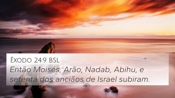 Êxodo 24:9 BSL Bible Verse Image