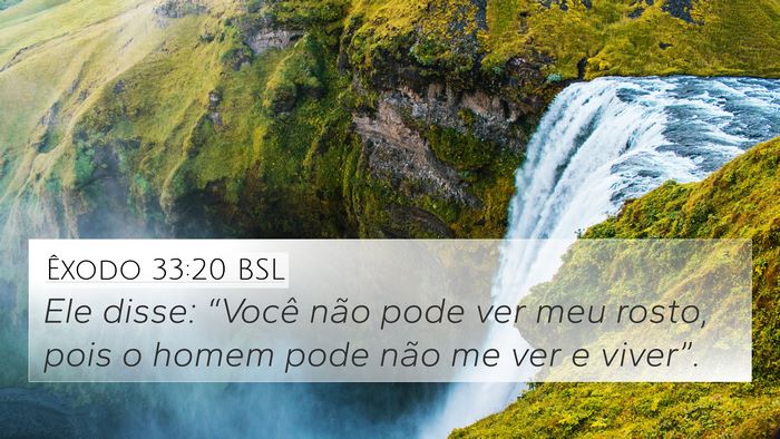 Êxodo 33:20 BSL Bible Verse Image