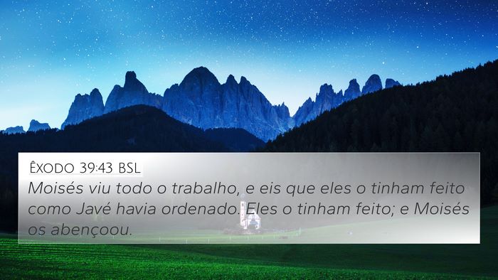 Êxodo 39:43 BSL Bible Verse Image