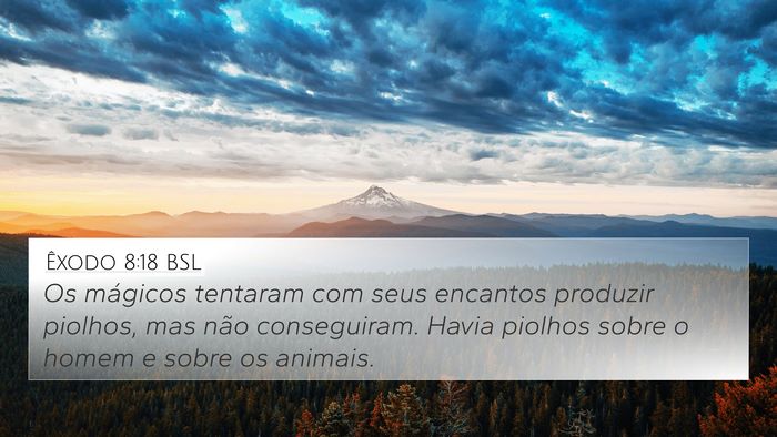 Êxodo 8:18 BSL Bible Verse Image
