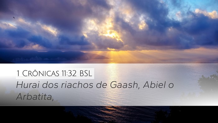1 Crônicas 11:32 BSL Bible Verse Image