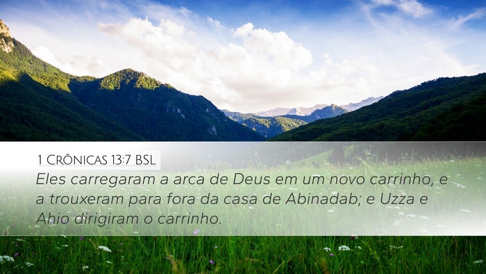 1 Crônicas 13:7 BSL Bible Verse Image