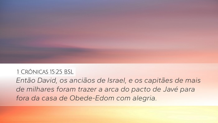 1 Crônicas 15:25 BSL Bible Verse Image