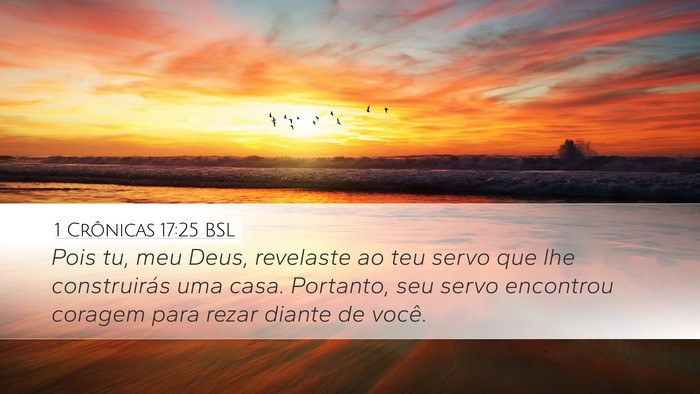 1 Crônicas 17:25 BSL Bible Verse Image