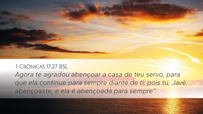 1 Crônicas 17:27 BSL Bible Verse Image