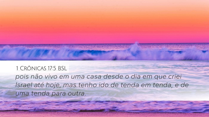 1 Crônicas 17:5 BSL Bible Verse Image