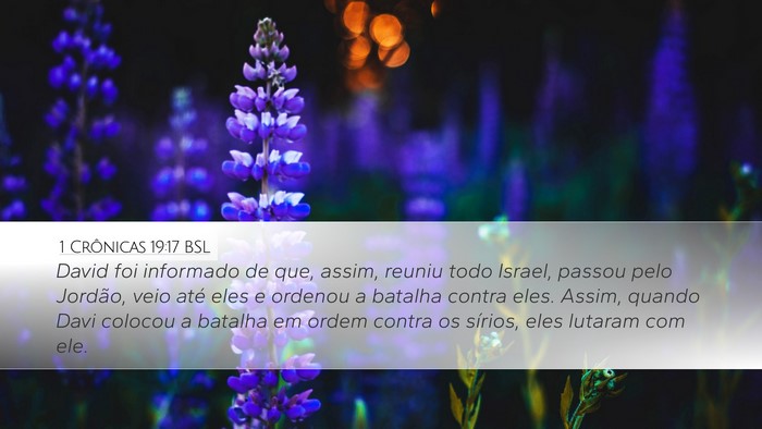 1 Crônicas 19:17 BSL Bible Verse Image