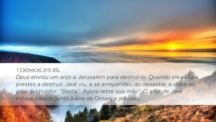 1 Crônicas 21:15 BSL Bible Verse Image