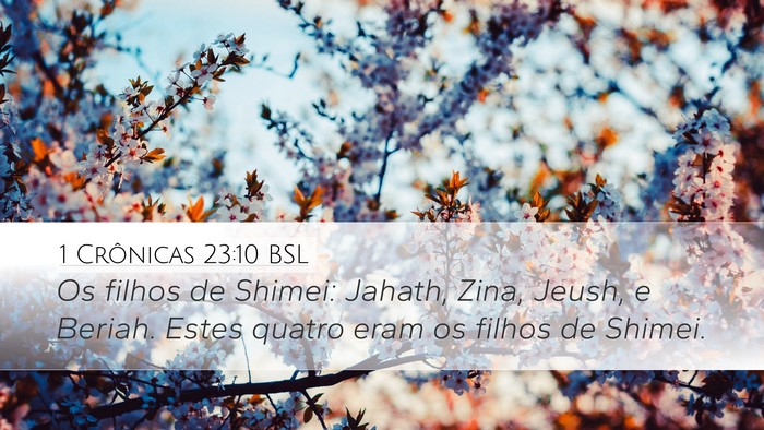 1 Crônicas 23:10 BSL Bible Verse Image